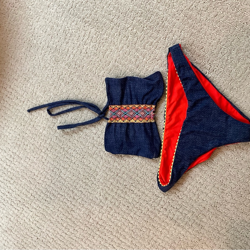 Lspace bikini with reversible bottoms